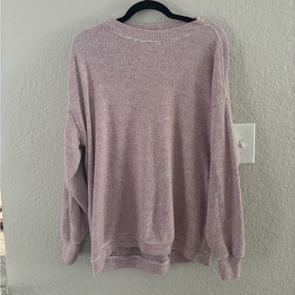 Aerie Getaway Waffle Sweatshirt🍒 - Picture 6 of 11